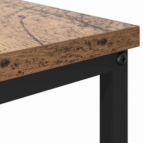 Mesa de centro com gaveta com prateleira Madeira antiga 100 x 51 x 45