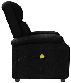 Poltrona de massagens tecido preto