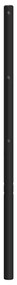 Cabeceira de cama 193 cm metal preto