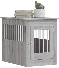 Móvel casota para cão 55x80x68 derivados madeira cinza sonoma