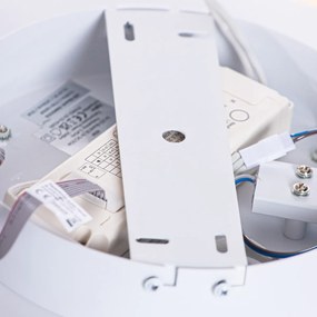 Candeeiro de teto inteligente latão, aço e cinzento incl. LED - Stan Design