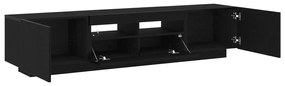 Aparador de TV vidaXL com Luzes LED em Madeira de Carvalho 180x35x40 c