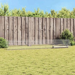 vidaXL Gaiola para galinhas Prateado 430 x 55 x 55 cm Aço Galvanizado