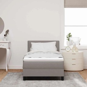 Cama Box Spring com Colchão Taupe 80x200 cm Tecido