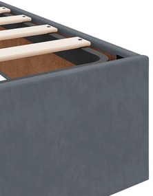 Estrutura de cama otomana sem colchão 160x200cm cinzento escuro