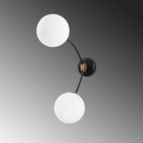 Candeeiro de Parede Kromozom – Preto e Branco – 15 x 41 cm