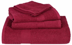 Toalhas de banho 10 pcs 100x150 cm 360 gsm 100% algodão bordéus