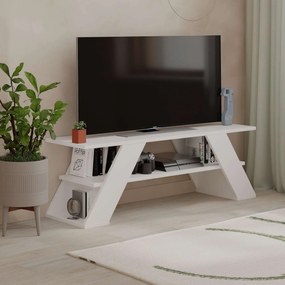 Móvel de TV "Luna" – Branco – 120 x 40 x 33,5 cm – Design Moderno