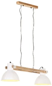 Candeeiro suspenso industrial 25 W 109 cm E27 branco