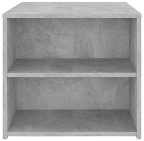 Mesa de apoio 50x50x45 cm derivados de madeira cinzento cimento