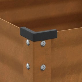 Vaso/floreira 100x41x90 cm aço resistente às intempéries