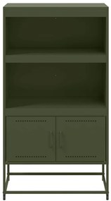 Aparador alto 68,5x38,5x123,5 cm aço verde azeitona