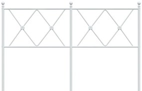 Cabeceira de cama 140 cm metal branco