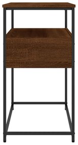 Mesa consola 75x40x75 cm derivados de madeira carvalho castanho