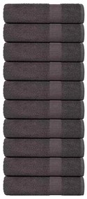 vidaXL Toalhas de mãos 10 pcs 50x100 cm 360 gsm 100% algodão antracite