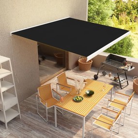 vidaXL Toldo manual com caixa 350 cm antracite