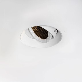 Foco embutido moderno branco GU10 AR70 redondo sem moldura - Oneon Honey Moderno