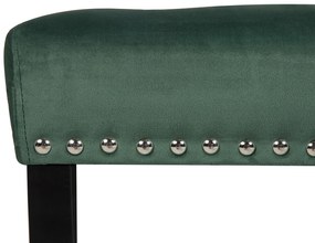 Banco em veludo verde YORKTON Beliani