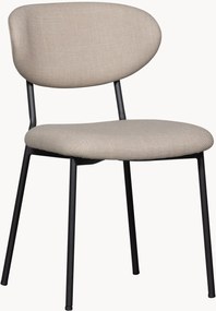 Cadeiras de jantar estofadas Kjeld, conjunto de 2