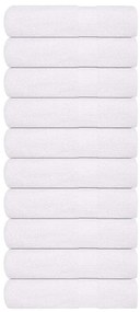 vidaXL Toalhas de banho FROGN 10 pcs 100x150 cm 360 g/m² branco