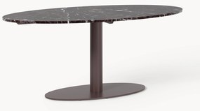 Mesa de jantar oval em mármore Miley, 180 x 90 cm