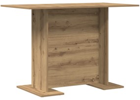 Mesa de Jantar vidaXL Artisan Oak 110x60x75 cm Madeira Engrenhada
