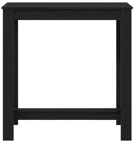 Mesa de Bar vidaXL Preta em Carvalho 102x50x103,5 cm em Madeira de Eng
