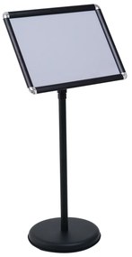Suporte de chão A3 Moldura do expositor de chão para publicidade Bar, Restaurante, café  32,7 x 45 x 89,5 x 89,5-134 cm Preto