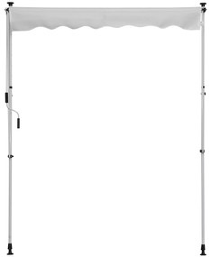 Outsunny Toldo Manual Retrátil 200x150 cm com Manivela de Alumínio Âng