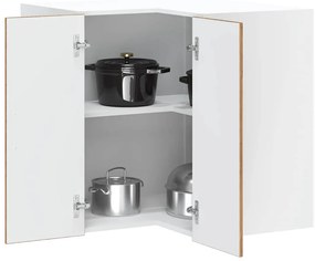 vidaXL Armário canto parede cozinha Lucca madeira madeira velha