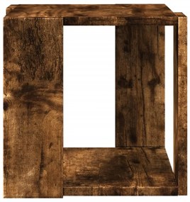 Mesa de centro 32x32x30 cm derivados de madeira carvalho fumado