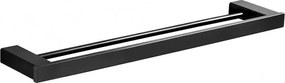 Mexen Pavo cabide duplo para toalha, preto - 7030425-70
