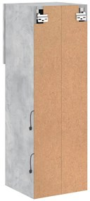 Móvel de TV com luzes LED 30,5x30x90 cm cinzento cimento