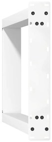 Pés para mesa de jantar em formato de U, 2 peças, branco, 60x(72-73) c