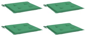 Almofadões p/ cadeiras de jardim 4 pcs tecido oxford verde