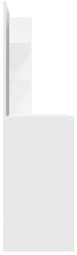 Toucador com espelho 74,5x40x141 cm branco