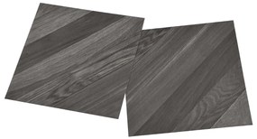 Tábuas soalho autoadesivas 20 pcs 1,86 m² PVC cinzento riscas