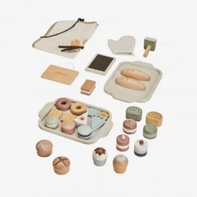 Conjunto De Acessórios De Padaria De Madeira Leda Kids Castanho Madeira - Sklum