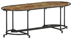 Mesa de centro 110x55x40 cm madeira recuperada maciça