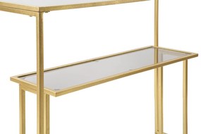 MESA CONSOLA DOURADA 100X35X80 CM