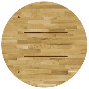 Tampo de mesa madeira de carvalho maciça redondo 23 mm 400 mm