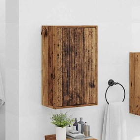 vidaXL Armário de Banheiro com porta Madeira antiga 39 x 23,5 x 65 cm