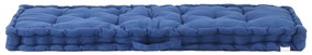 Almofadão p/ móveis de paletes algodão 120x40x7 cm azul-claro