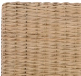 Estrutura de cama artesanal em vime natural 140x200 cm