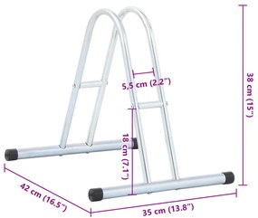 Suporte independente para 1 bicicleta aço galvanizado