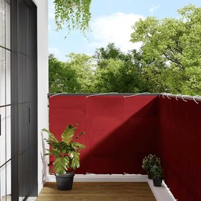 Tela de varanda 120x700 cm 100% poliéster oxford vermelho