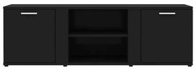 Móvel de TV 120x34x37 cm derivados de madeira preto