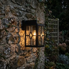 Candeeiro de parede exterior clássico preto IP44 - Dover