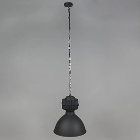 Conjunto de 2 lâmpadas industriais suspensas pequenas preto mate - Sicko Industrial