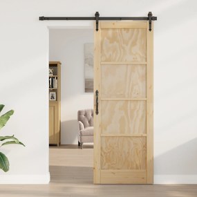 vidaXL Porta Interna "ORKDAL" 78x211x4 cm de Madeira Sólida de Pinheiro